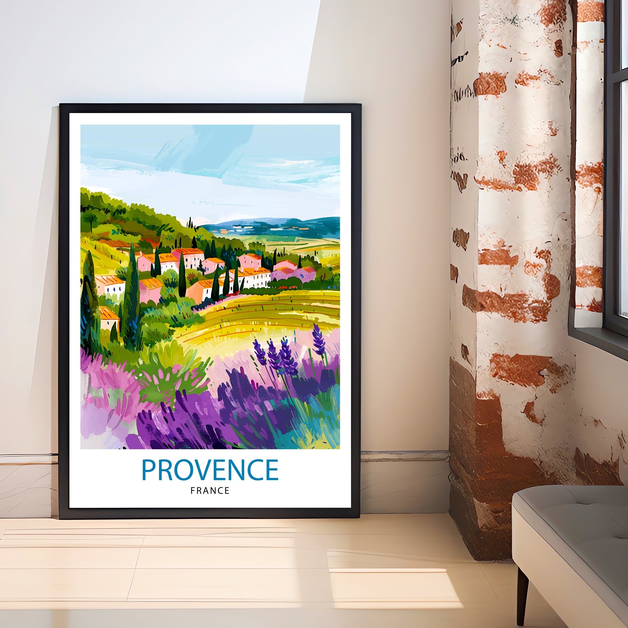 Provence France Travel Print Wall Decor Wall Art Provence Wall Hanging Home Décor Provence Gift Art Lovers France Art Lover Gift Print Art