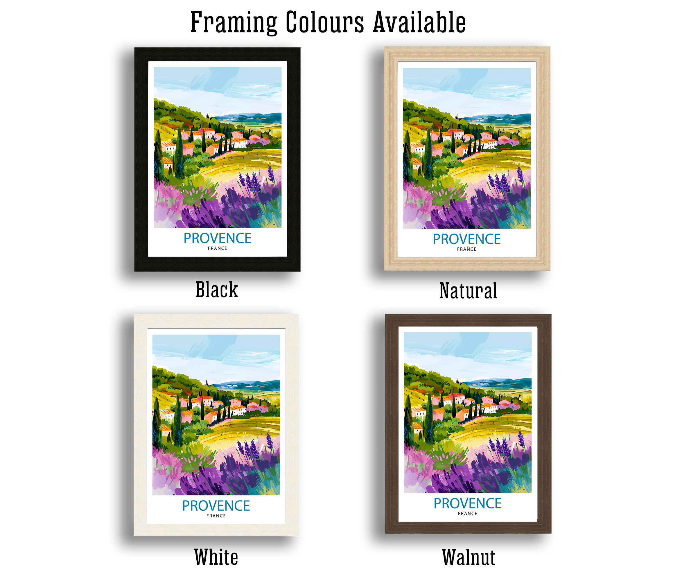 Provence France Travel Print Wall Decor Wall Art Provence Wall Hanging Home Décor Provence Gift Art Lovers France Art Lover Gift Print Art