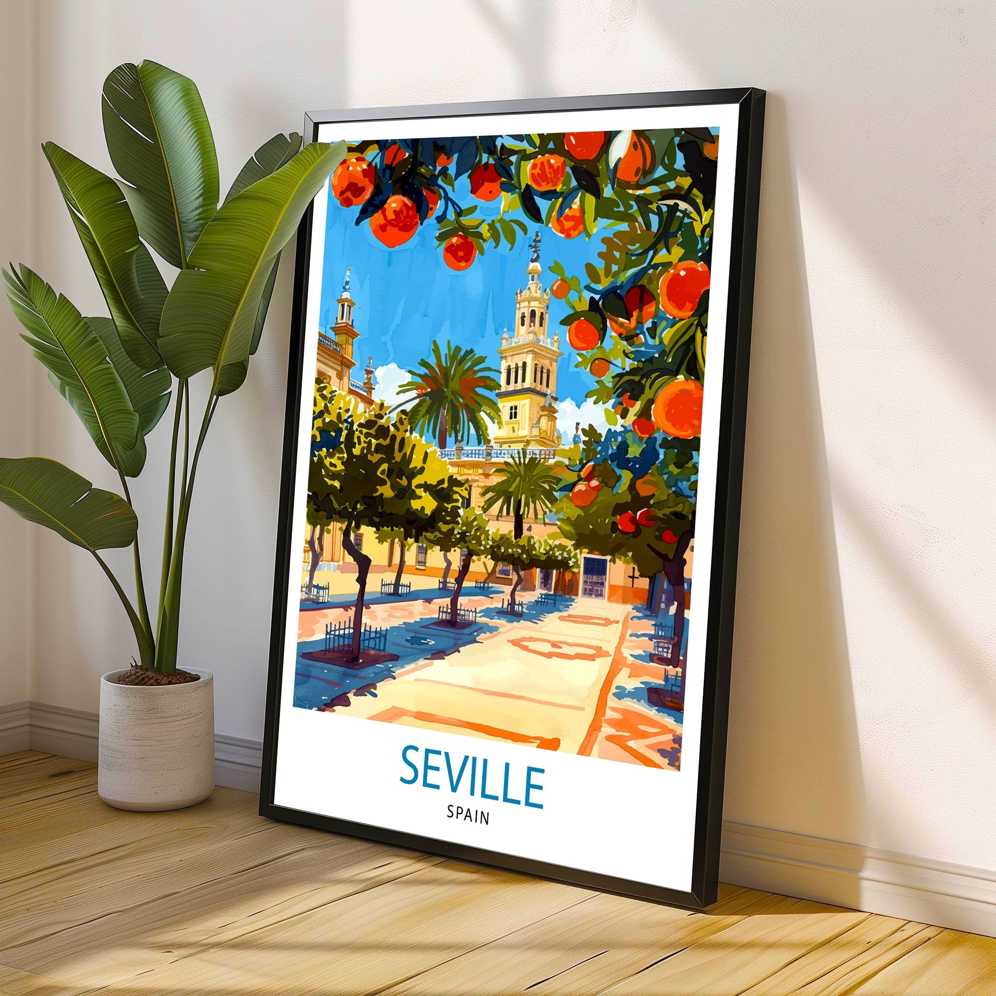 Seville Spain Travel Print Wall Decor Wall Art Seville Wall Hanging Home Décor Seville Gift Art Lovers Spain Art Lover Gift Print Art
