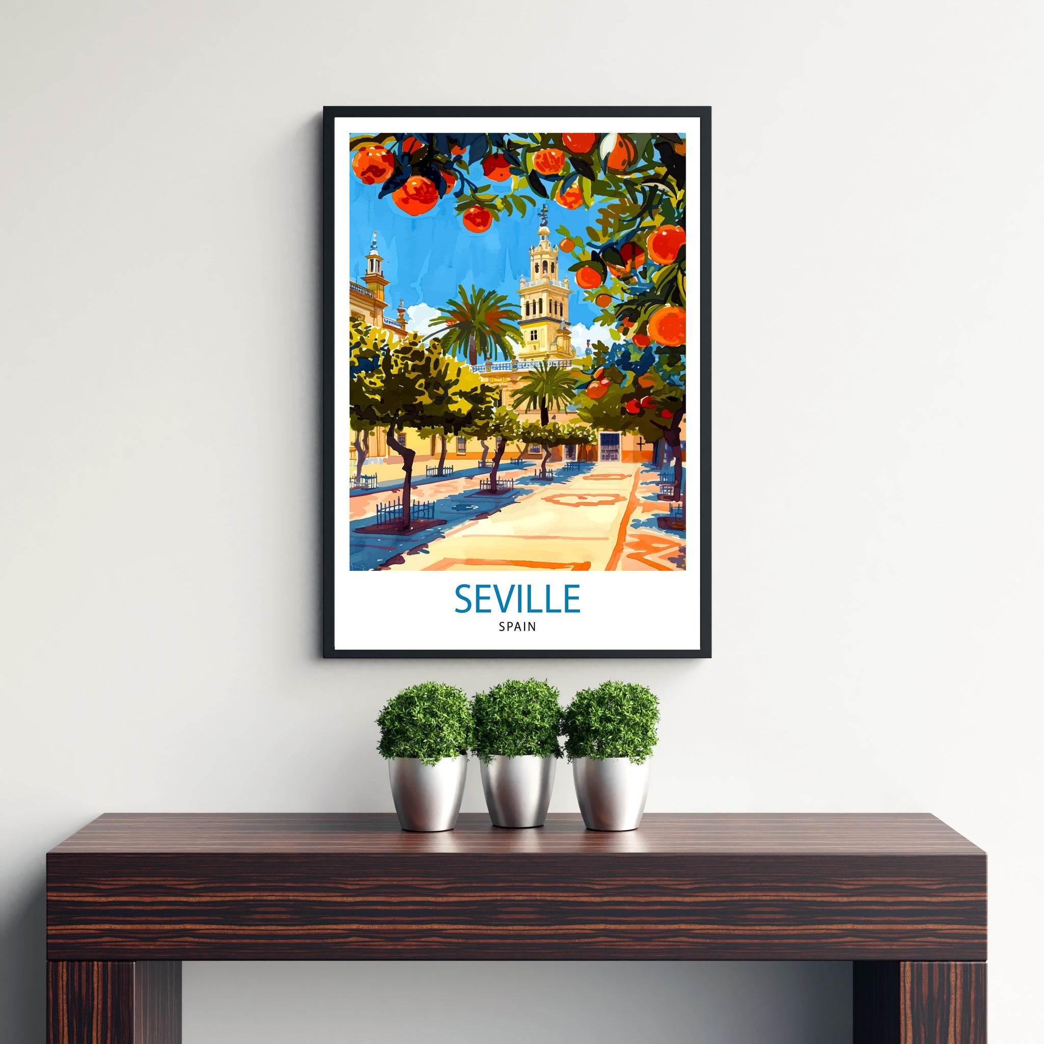 Seville Spain Travel Print Wall Decor Wall Art Seville Wall Hanging Home Décor Seville Gift Art Lovers Spain Art Lover Gift Print Art