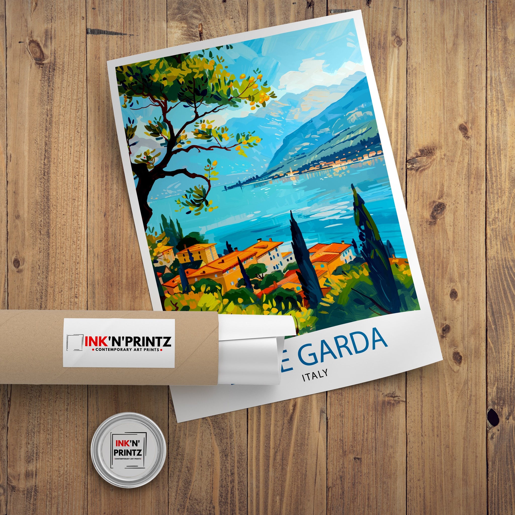 Lake Garda Italy Travel Print Wall Decor Wall Art Lake Garda Wall Hanging Home Décor Lake Garda Gift Art Lovers Italy Art Lover Gift Print