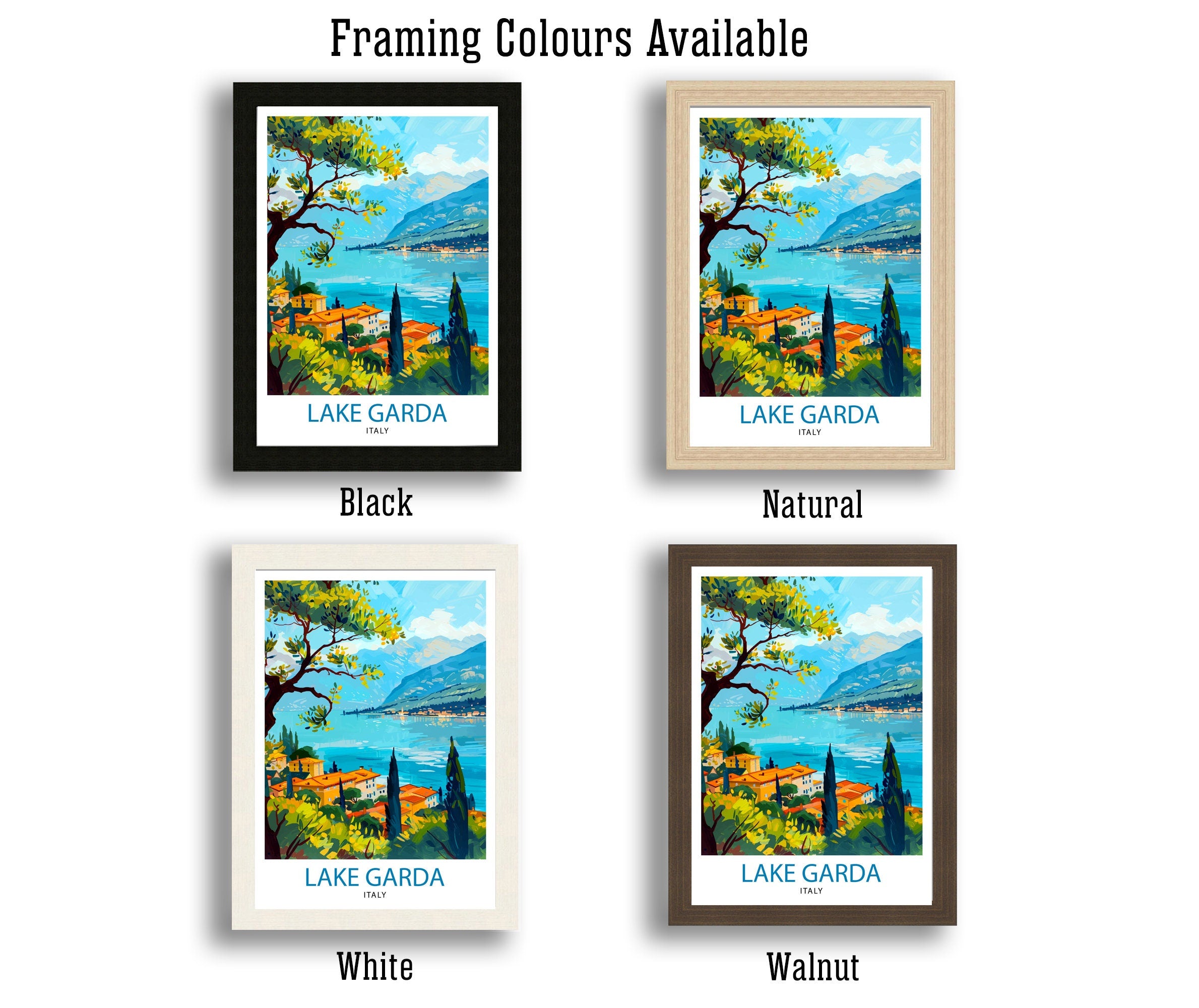 Lake Garda Italy Travel Print Wall Decor Wall Art Lake Garda Wall Hanging Home Décor Lake Garda Gift Art Lovers Italy Art Lover Gift Print