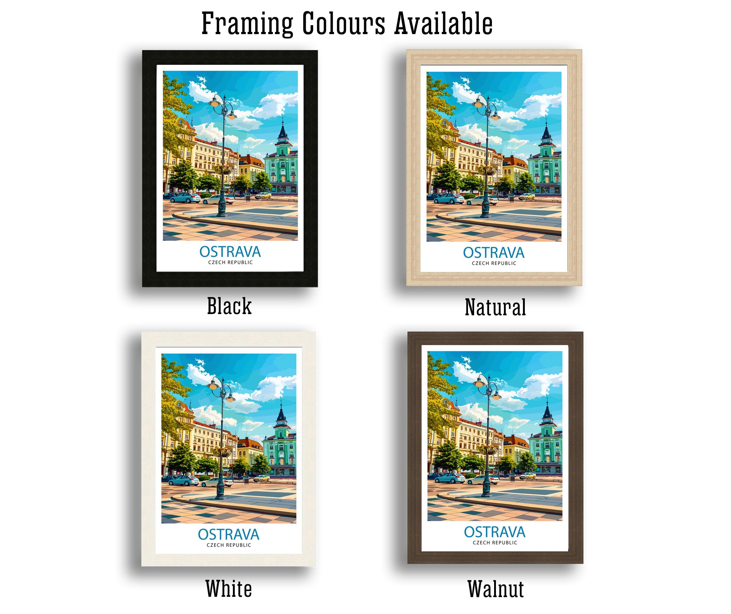 Ostrava Czech Republic Travel Print Wall Decor Wall Art Ostrava Wall Hanging Home Décor Ostrava Gift Art Lovers Czech Republic Art Lover