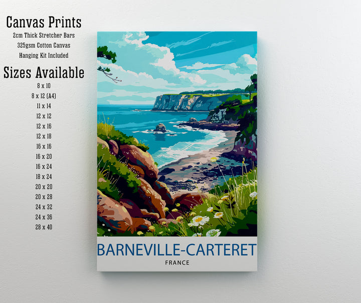 Barneville Carteret France Travel Poster