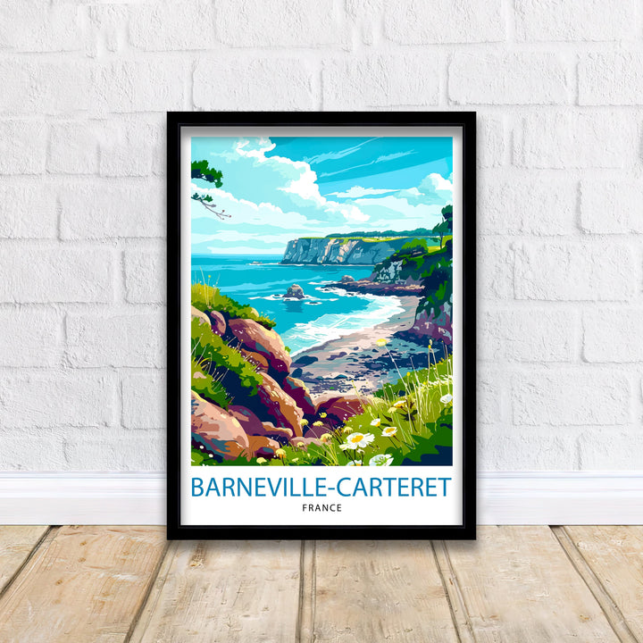 Barneville Carteret France Travel Print Wall Decor Wall Art Barneville-Carteret Wall Hanging Home Barneville Carteret Gift Art Lovers