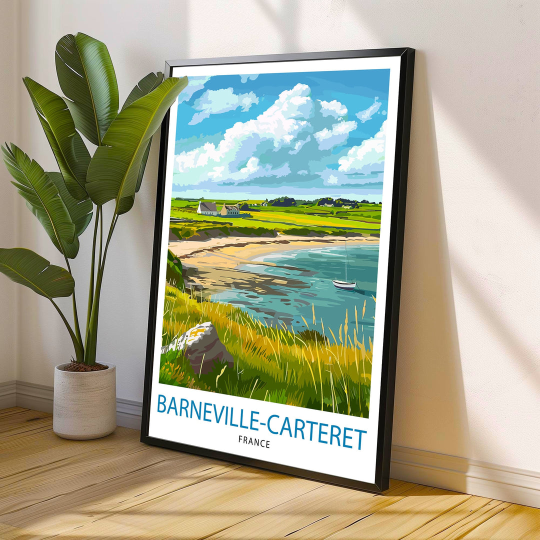 Barneville Carteret France Travel Print Wall Decor Wall Art Barneville-Carteret Wall Hanging Home Decor Barneville-Carteret