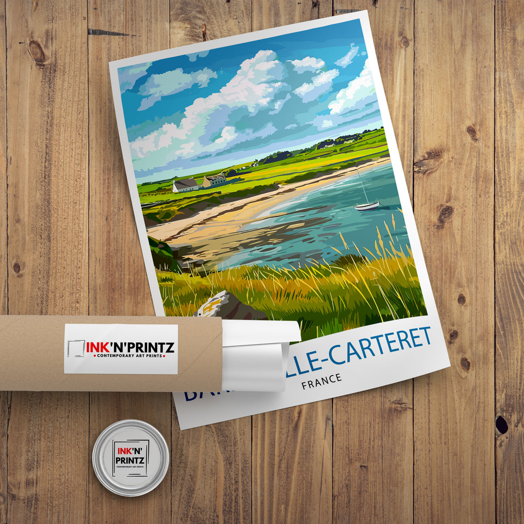 Barneville Carteret France Travel Print Wall Decor Wall Art Barneville-Carteret Wall Hanging Home Decor Barneville-Carteret