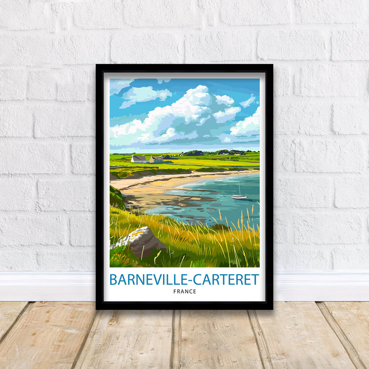 Barneville Carteret France Travel Poster