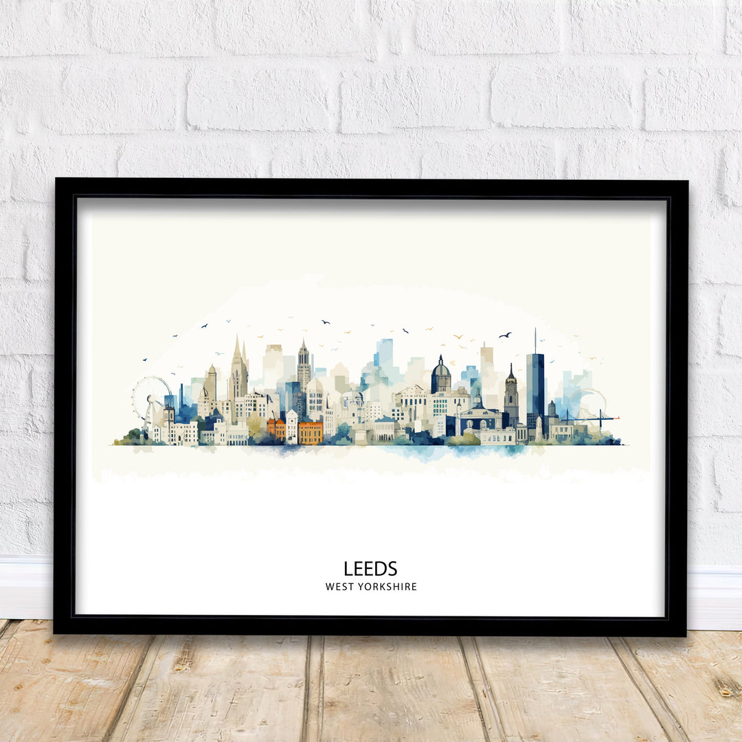 Leeds Skyline Poster