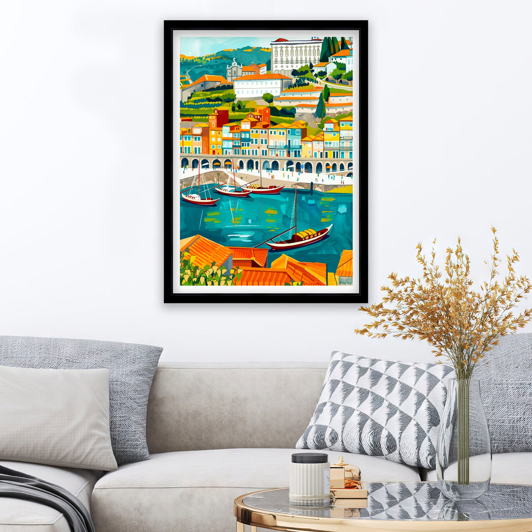 Porto Portugal Travel Print Wall Decor Wall Art Porto Wall Hanging Home Décor Porto Gift Art Lovers Portugal Art Lover Gift Print Art