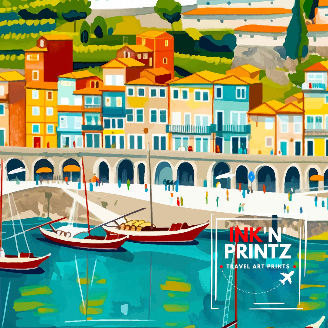 Porto Portugal Travel Print Wall Decor Wall Art Porto Wall Hanging Home Décor Porto Gift Art Lovers Portugal Art Lover Gift Print Art