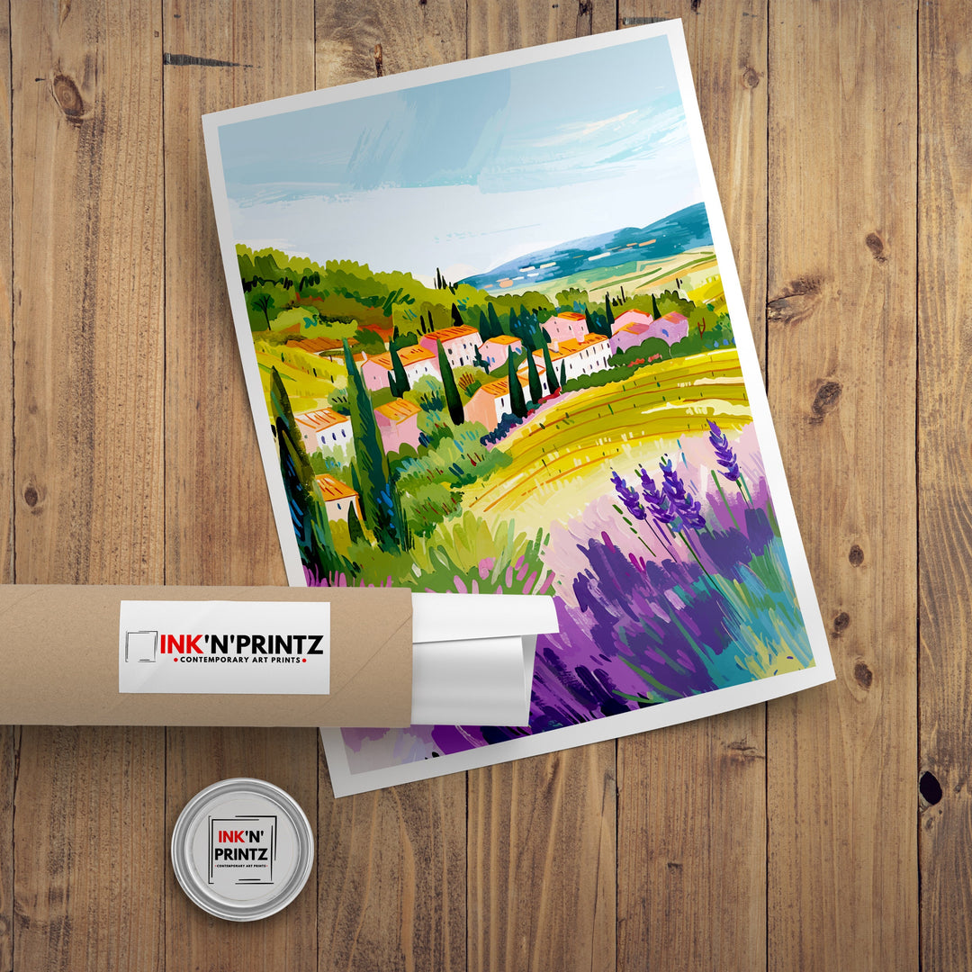 Provence France Travel Print Wall Decor Wall Art Provence Wall Hanging Home Décor Provence Gift Art Lovers France Art Lover Gift Print Art