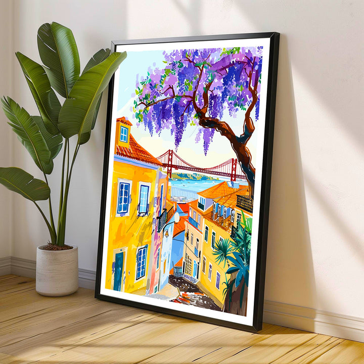 Lisbon Portugal Travel Print Wall Decor Wall Art Lisbon Wall Hanging Home Décor Lisbon Gift Art Lovers Portugal Art Lover Gift Print Art