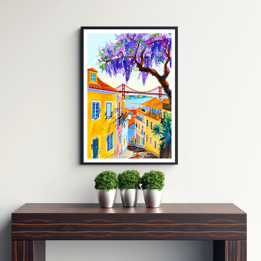 Lisbon Portugal Travel Print Wall Decor Wall Art Lisbon Wall Hanging Home Décor Lisbon Gift Art Lovers Portugal Art Lover Gift Print Art