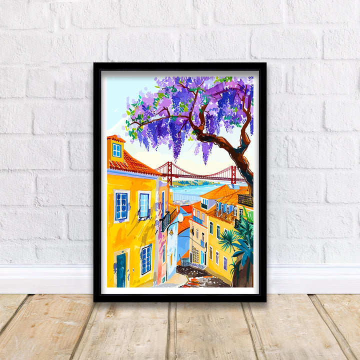 Lisbon Portugal Travel Print Wall Decor Wall Art Lisbon Wall Hanging Home Décor Lisbon Gift Art Lovers Portugal Art Lover Gift Print Art