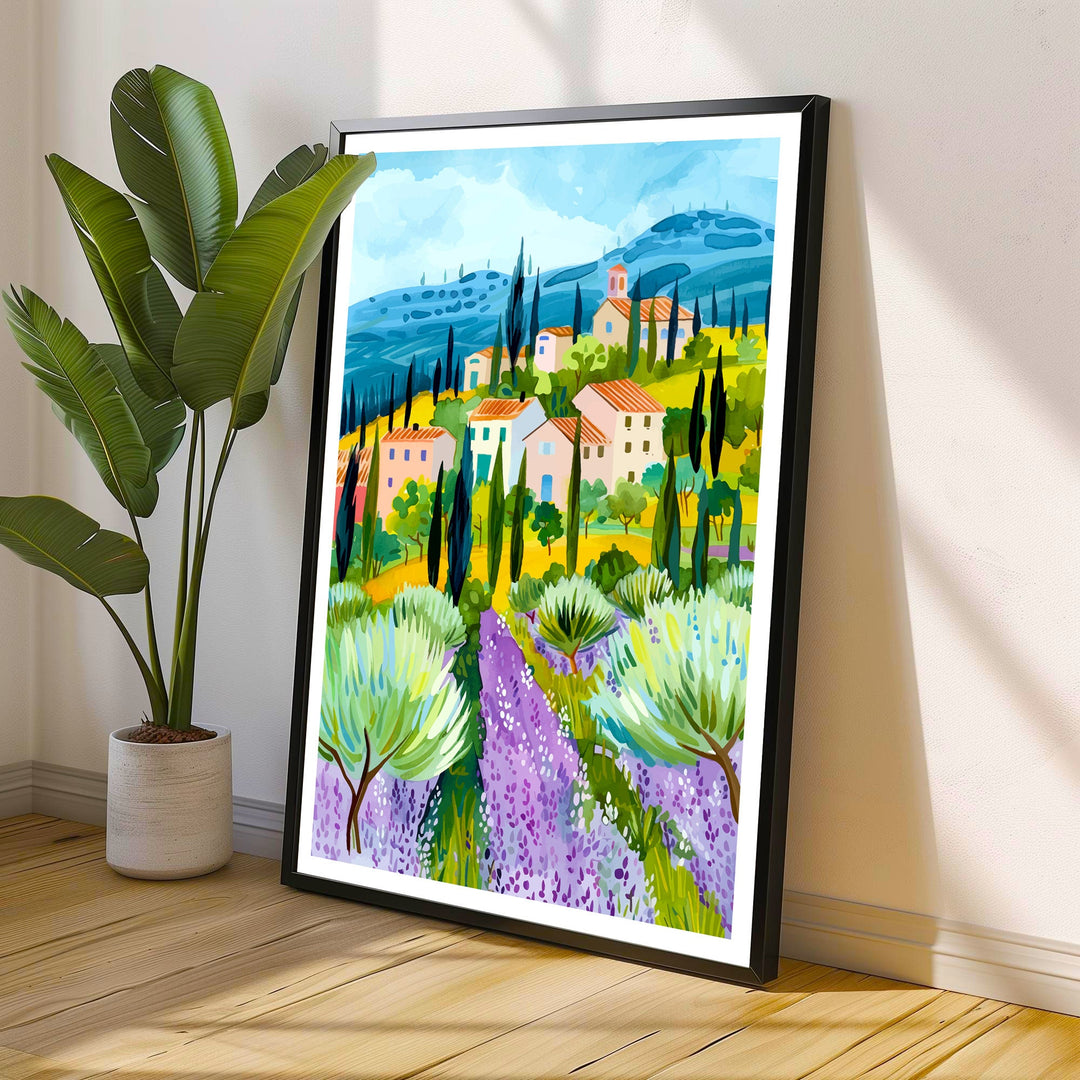 Provence France Travel Print Wall Decor Wall Art Provence Wall Hanging Home Décor Provence Gift Art Lovers France Art Lover Gift Print Art