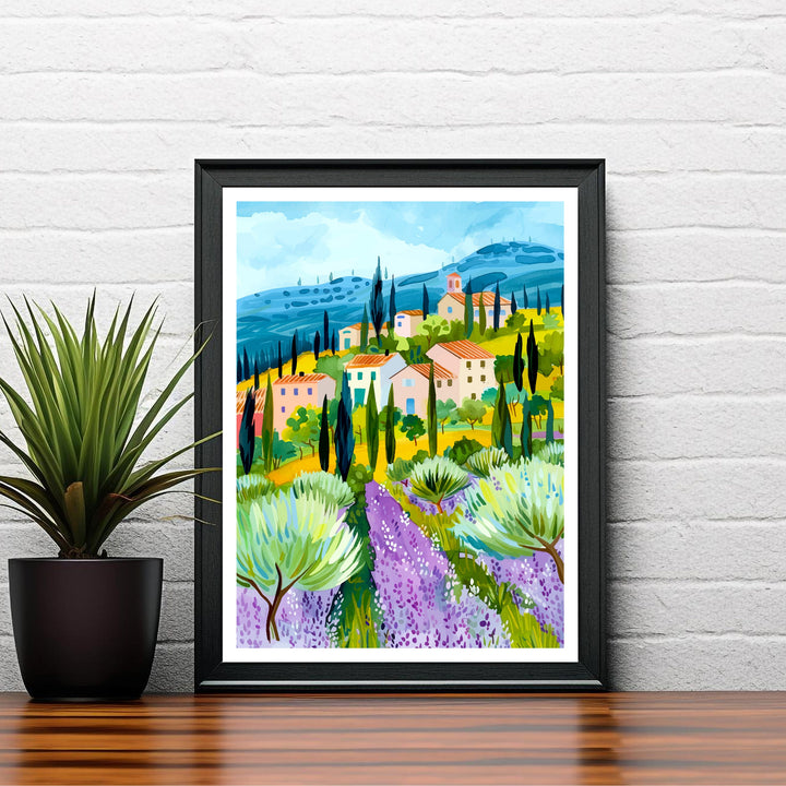 Provence France Travel Print Wall Decor Wall Art Provence Wall Hanging Home Décor Provence Gift Art Lovers France Art Lover Gift Print Art