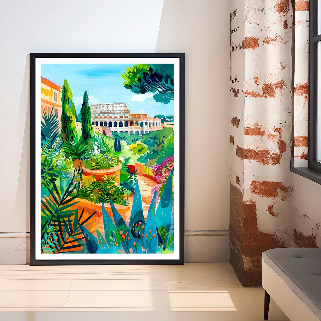 Rome Italy Travel Print Rome Wall Art Italy Travel Poster Rome Home Decor Italy Illustration Travel Gift for Rome Italy Wall Art