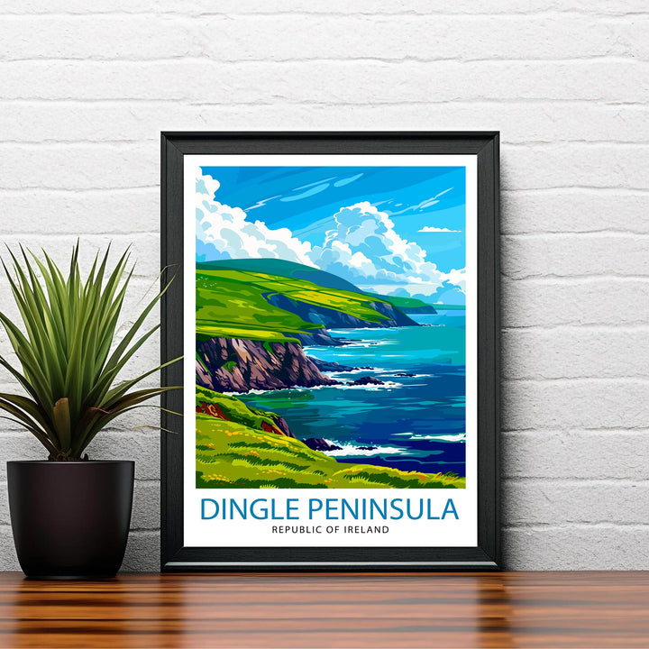 Dingle Peninsula Ireland Travel Poster