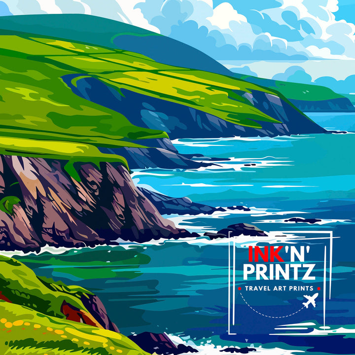 Dingle Peninsula Ireland Travel Poster