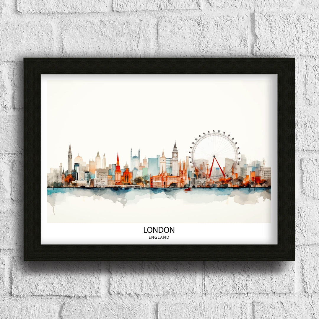 London England Travel Print Wall Decor Wall Art London Wall Hanging Home Décor London Gift Art Lovers UK Art Lover Gift Print Art