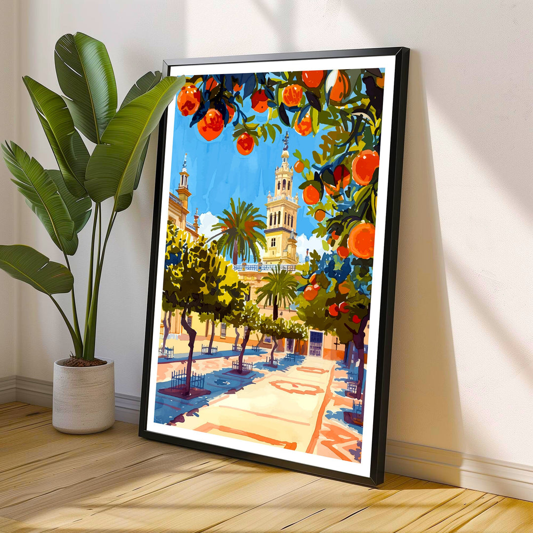 Seville Spain Travel Print Wall Decor Wall Art Seville Wall Hanging Home Décor Seville Gift Art Lovers Spain Art Lover Gift Print Art