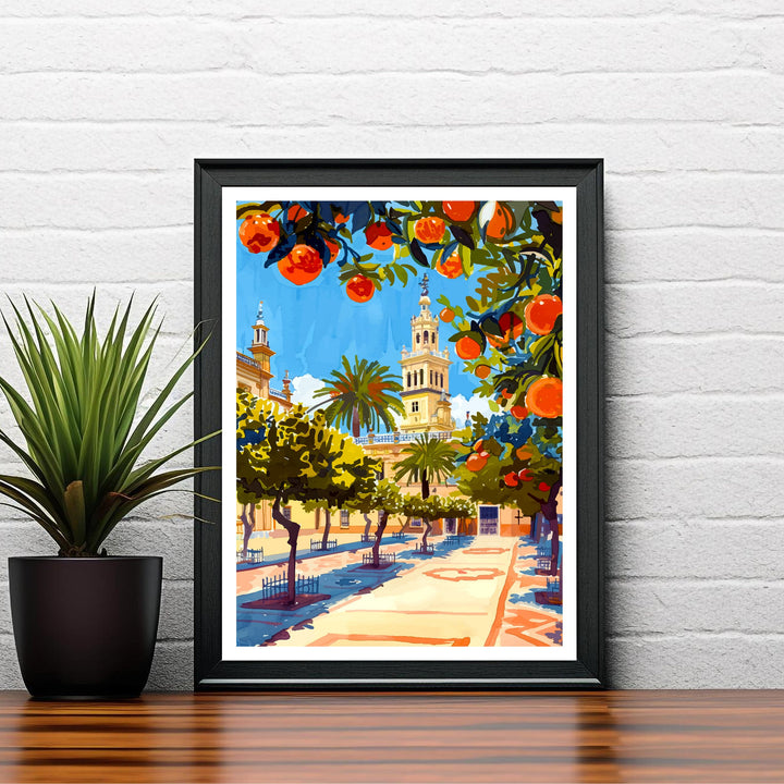 Seville Spain Travel Print Wall Decor Wall Art Seville Wall Hanging Home Décor Seville Gift Art Lovers Spain Art Lover Gift Print Art