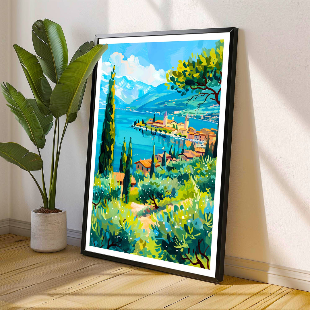 Lake Garda Italy Travel Print Wall Decor Wall Art Lake Garda Wall Hanging Home Décor Lake Garda Gift Art Lovers Italy Art Lover Gift Print