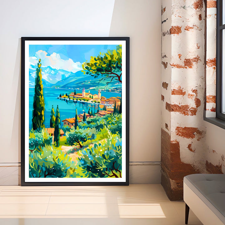 Lake Garda Italy Travel Poster