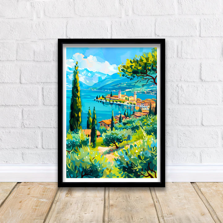 Lake Garda Italy Travel Print Wall Decor Wall Art Lake Garda Wall Hanging Home Décor Lake Garda Gift Art Lovers Italy Art Lover Gift Print