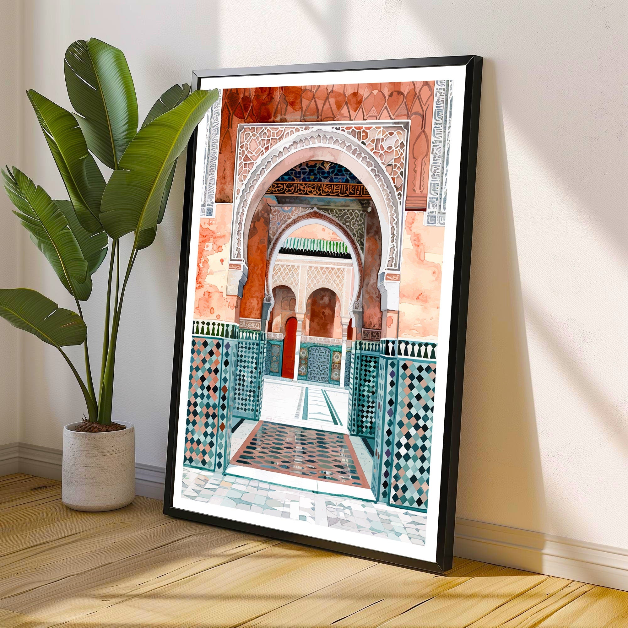 Marrakesh Morocco Travel Print Wall Decor Wall Art Marrakesh Wall Hanging Home Décor Marrakesh Gift Art Lovers Morocco Art Lover Gift
