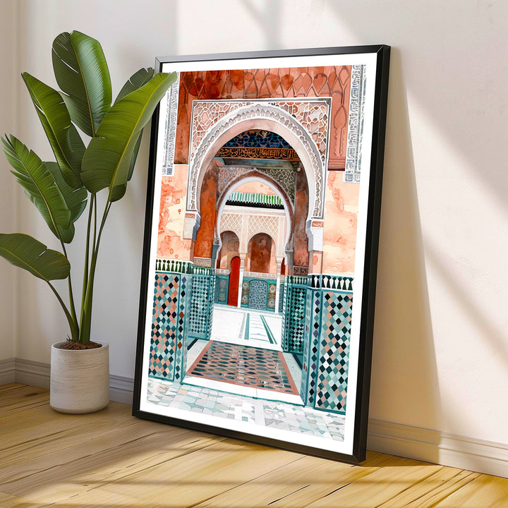 Marrakesh Morocco Travel Print Wall Decor Wall Art Marrakesh Wall Hanging Home Décor Marrakesh Gift Art Lovers Morocco Art Lover Gift