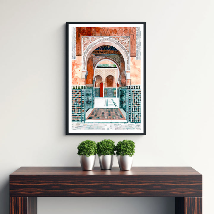 Marrakesh Morocco Travel Print Wall Decor Wall Art Marrakesh Wall Hanging Home Décor Marrakesh Gift Art Lovers Morocco Art Lover Gift