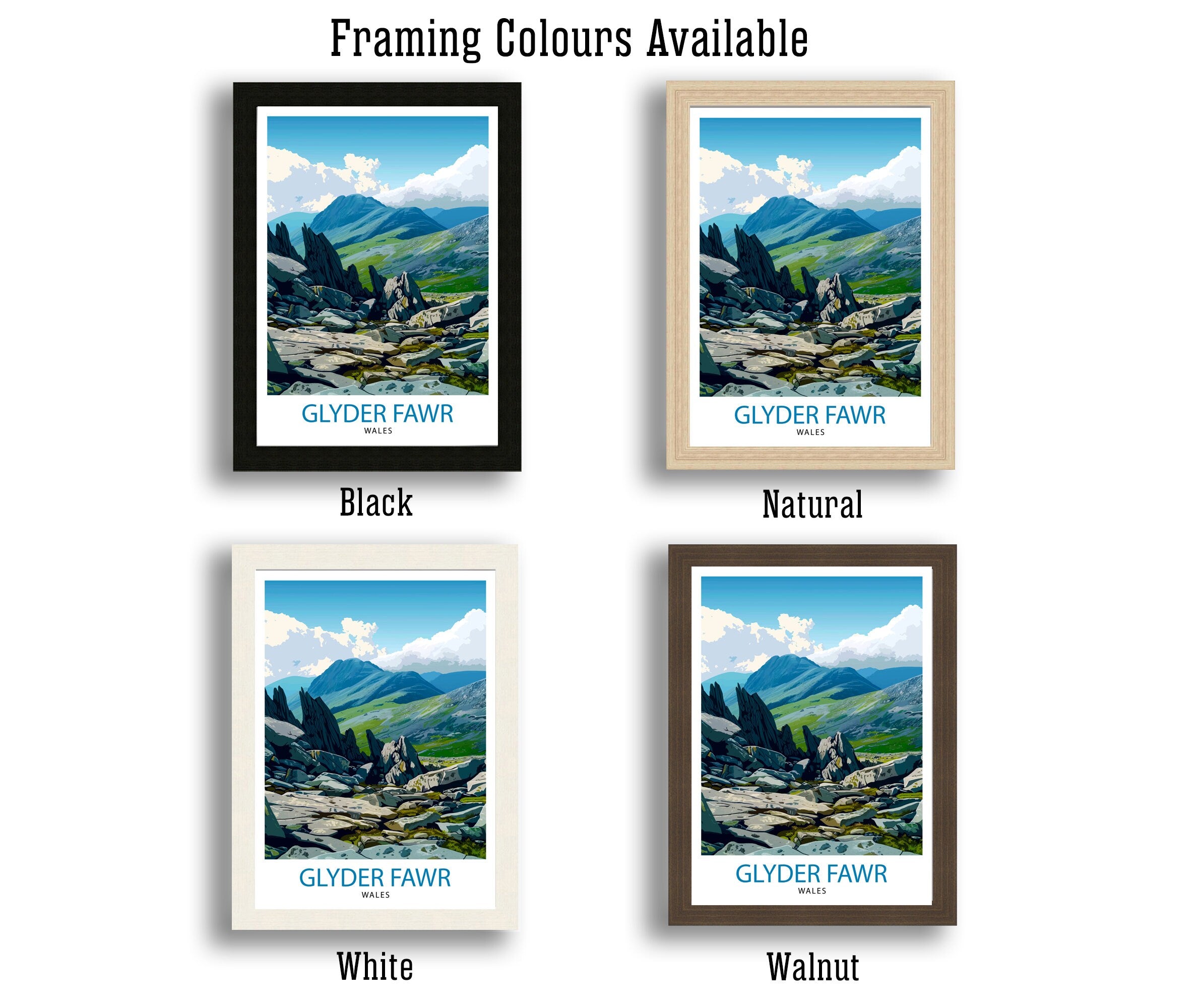 Glyder Fawr Wales Travel Print Wall Decor Wall Art Glyder Fawr Wall Hanging Home Décor Glyder Fawr Gift Art Lovers Wales Art Lover Gift