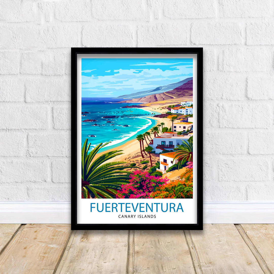 Fuerteventura Travel Print Wall Decor Wall Art Fuerteventura Wall Hanging Home Décor Fuerteventura Gift Art Lovers Canary Islands Art Lover