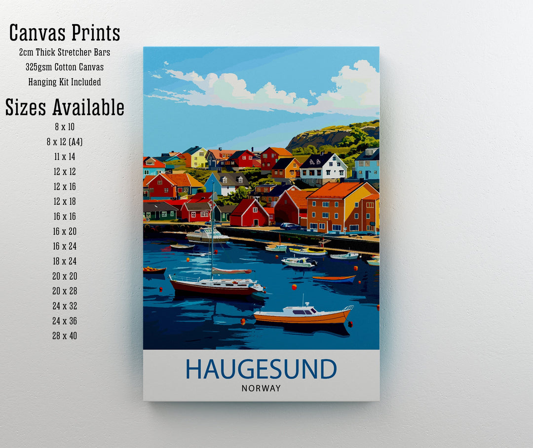 Haugesund Norway Travel Poster