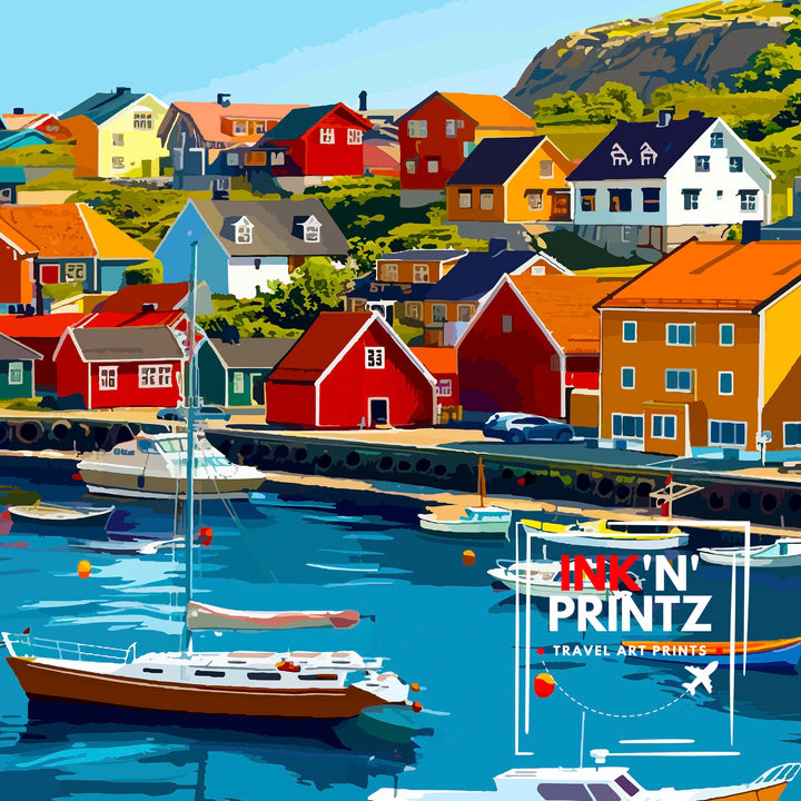 Haugesund Norway Travel Print Wall Decor Wall Art Haugesund Wall Hanging Home Décor Haugesund Gift Art Lovers Norwegian Art Lover Gift