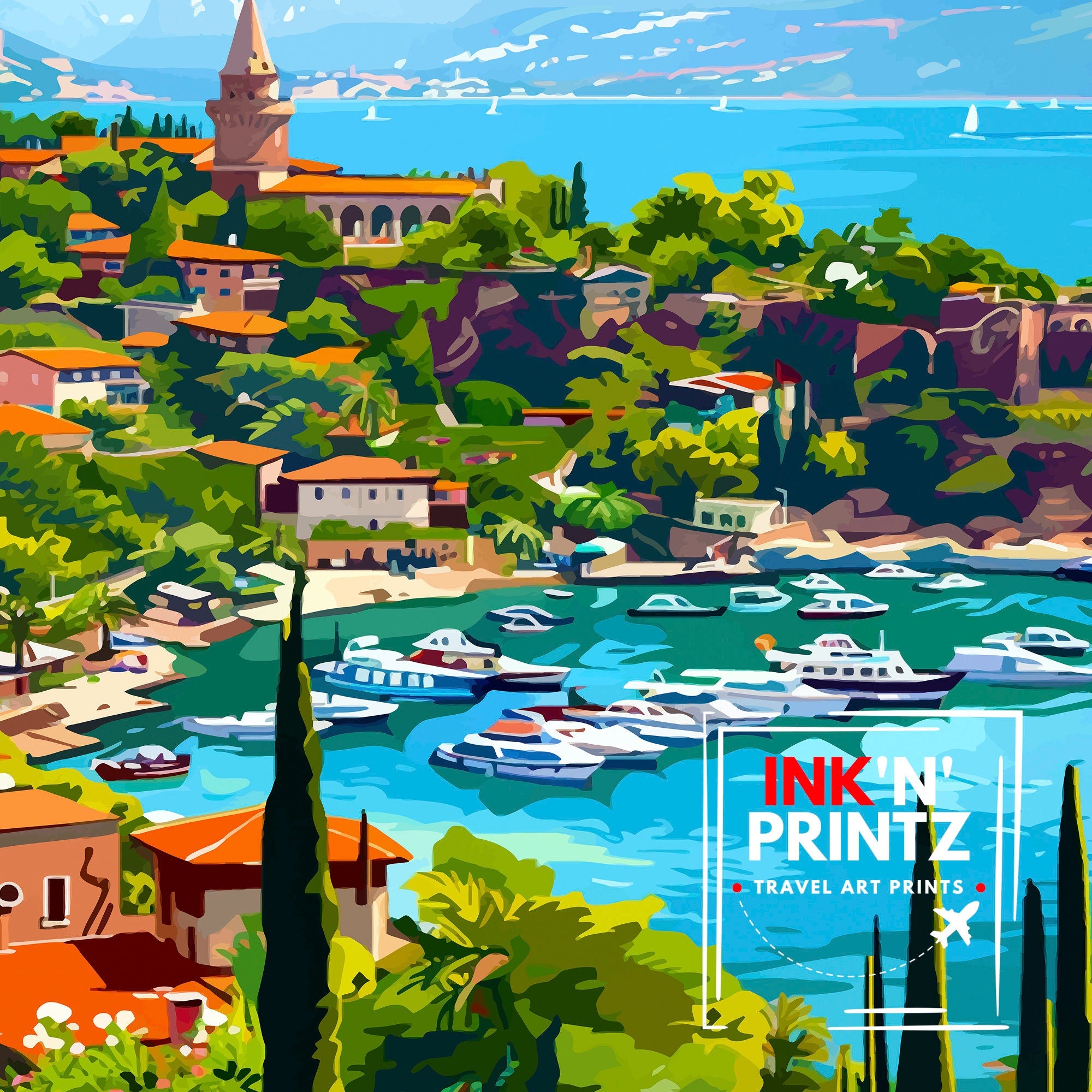 Antalya Turkey Travel Print Wall Decor Wall Art Antalya Wall Hanging Home Décor Antalya Gift Art Lovers Turkish Art Lover Gift Print Art