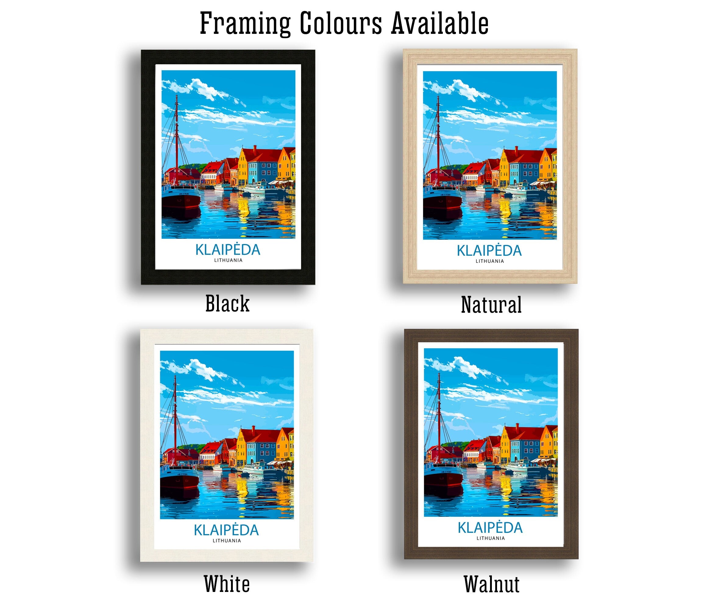 Klaipeda Lithuania Travel Print Wall Decor Wall Art Klaipeda Wall Hanging Home Décor Klaipeda Gift Art Lovers Lithuanian Art Lover