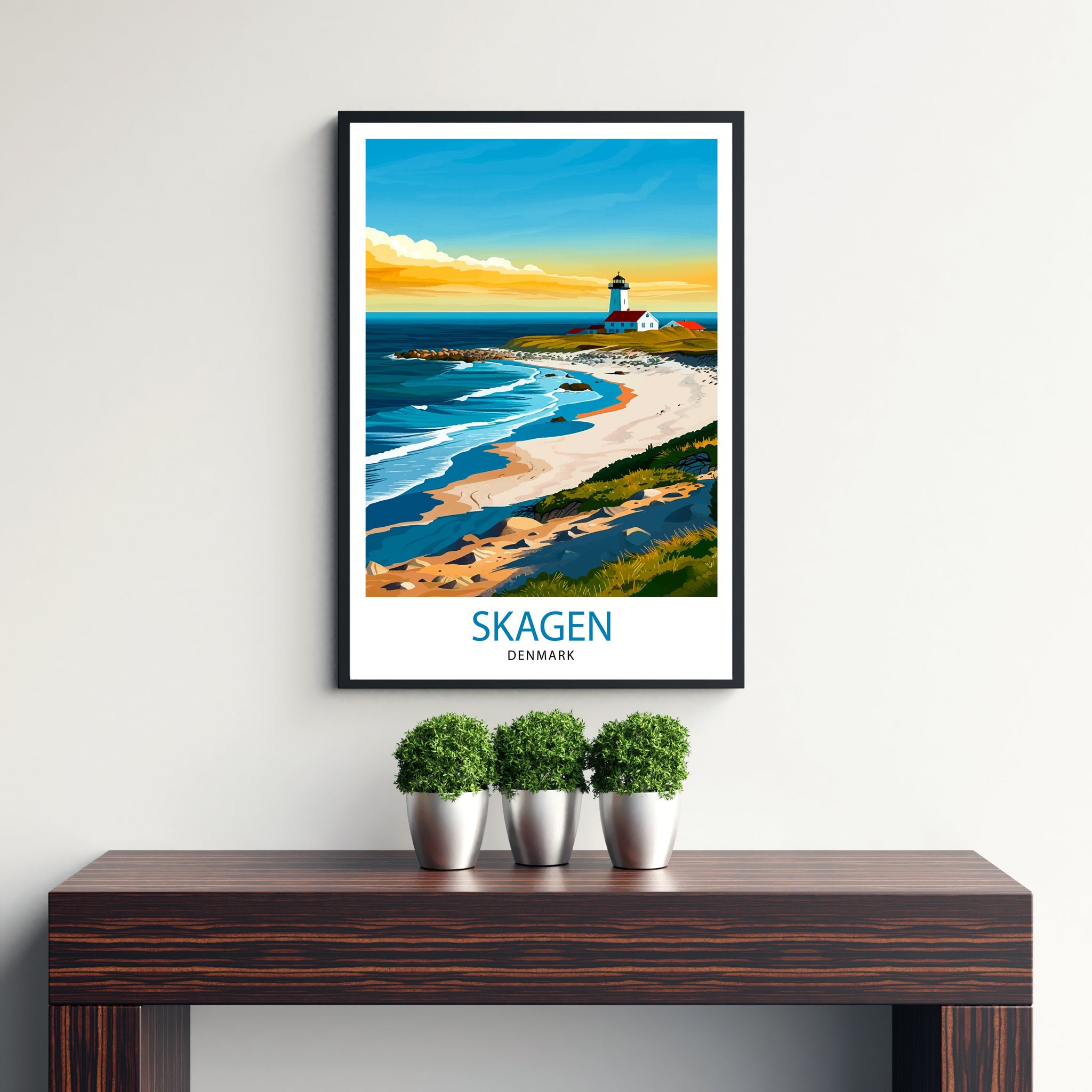 Skagen Denmark Travel Print Wall Decor Wall Art Skagen Wall Hanging Home Décor Skagen Gift Art Lovers Danish Art Lover Gift Print Art