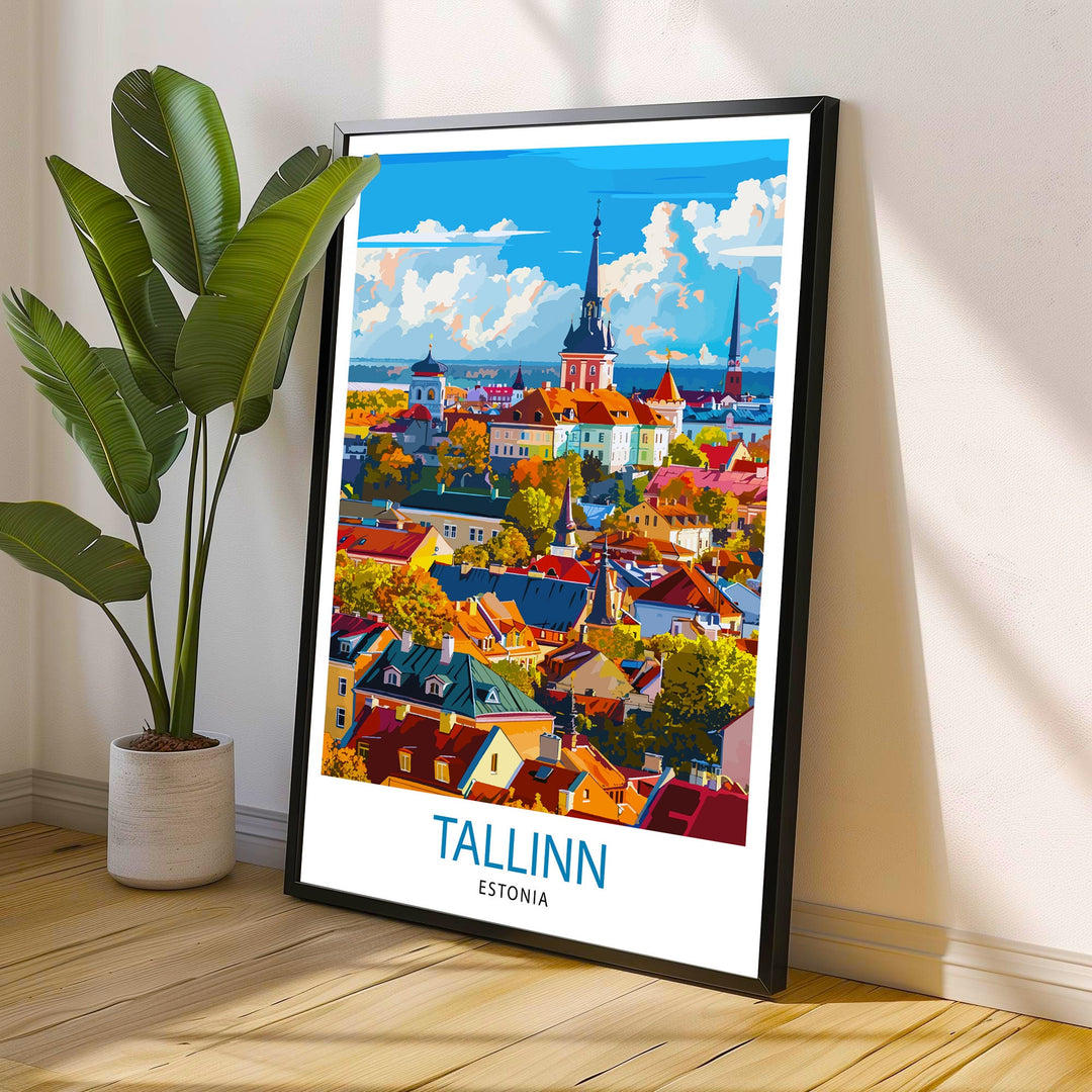 Tallinn Estonia Travel Poster