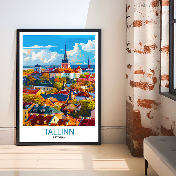 Tallinn Estonia Travel Poster