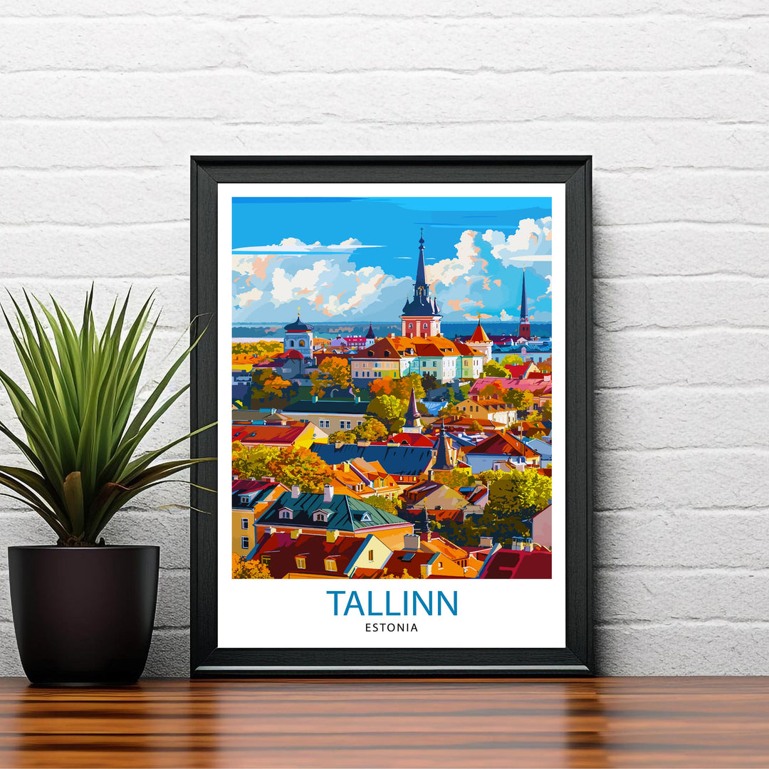 Tallinn Estonia Travel Poster