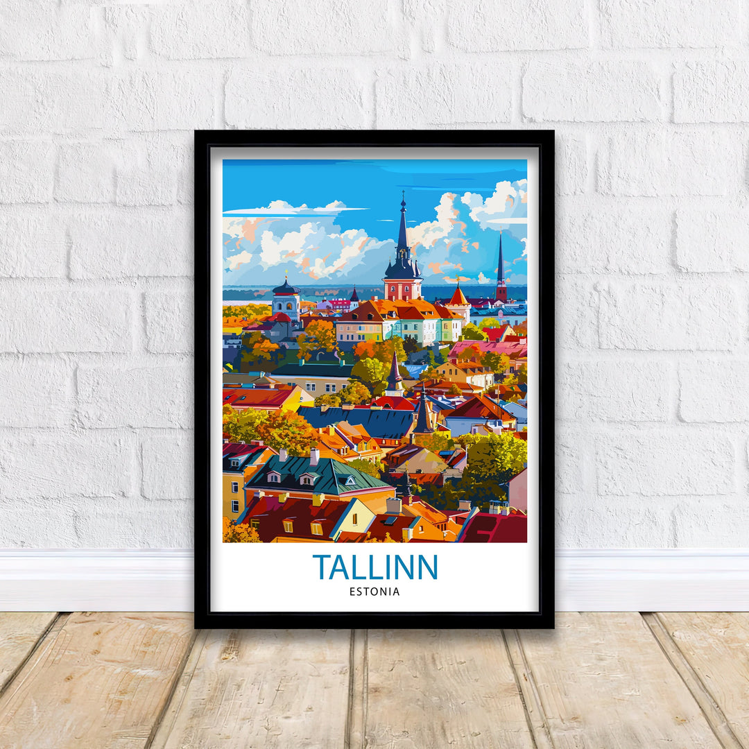 Tallinn Estonia Travel Poster