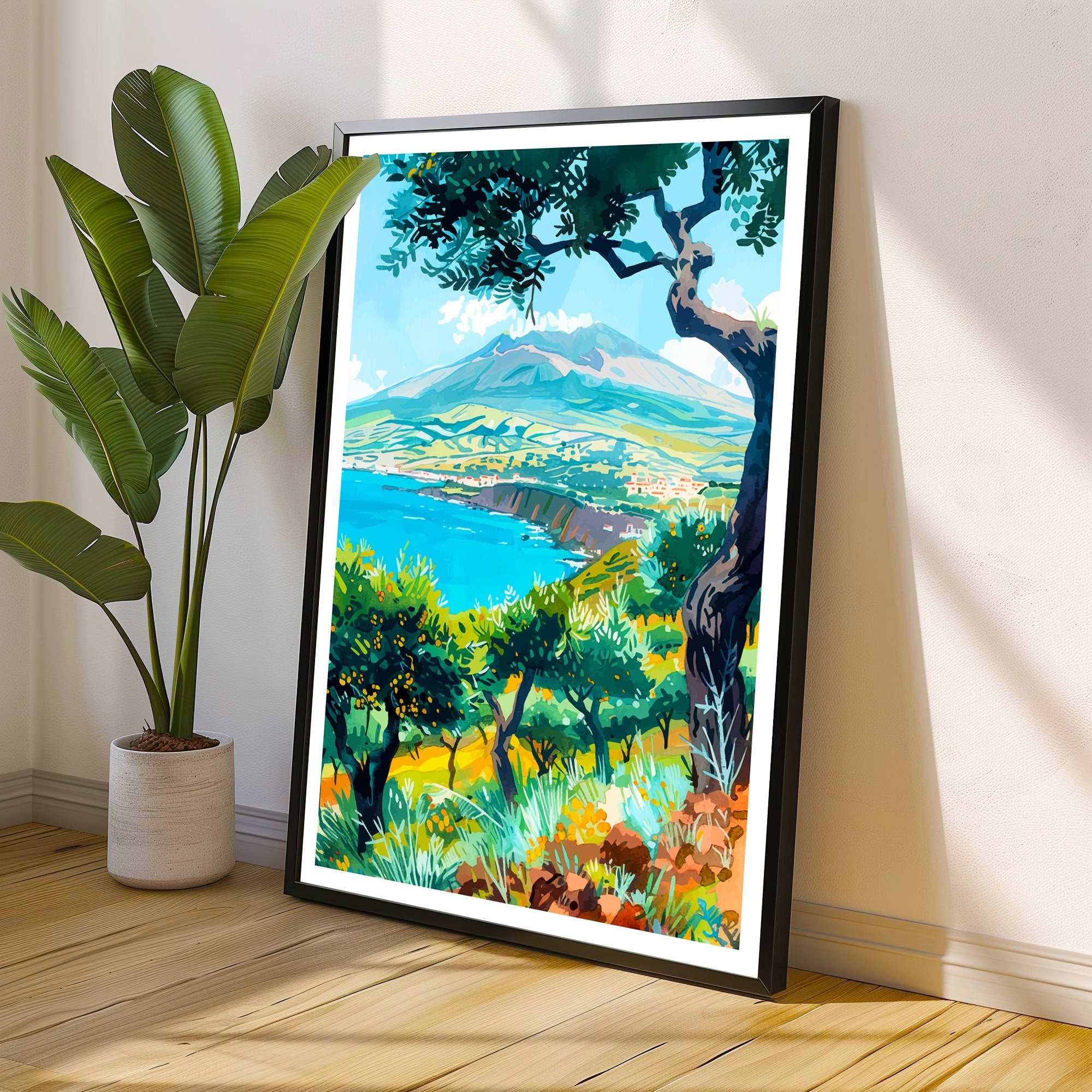 Sicily Travel Print Sicily Wall Decor Sicily Poster Sicily Art Print Sicily Wall Art Gift for Sicily Travel Sicily Home Decor