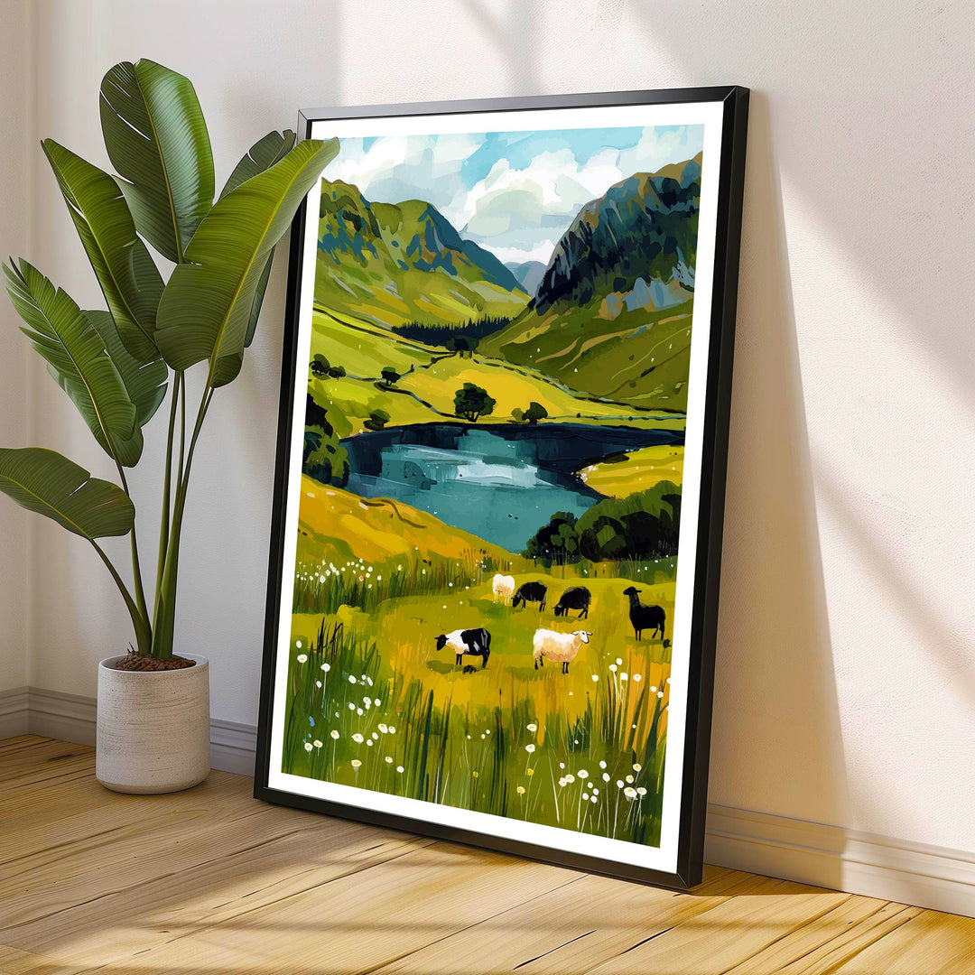 Cumbria Lake District Travel Poster