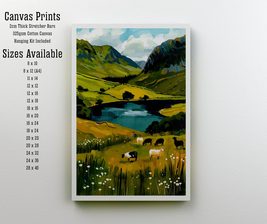 Cumbria Lake District Travel Poster