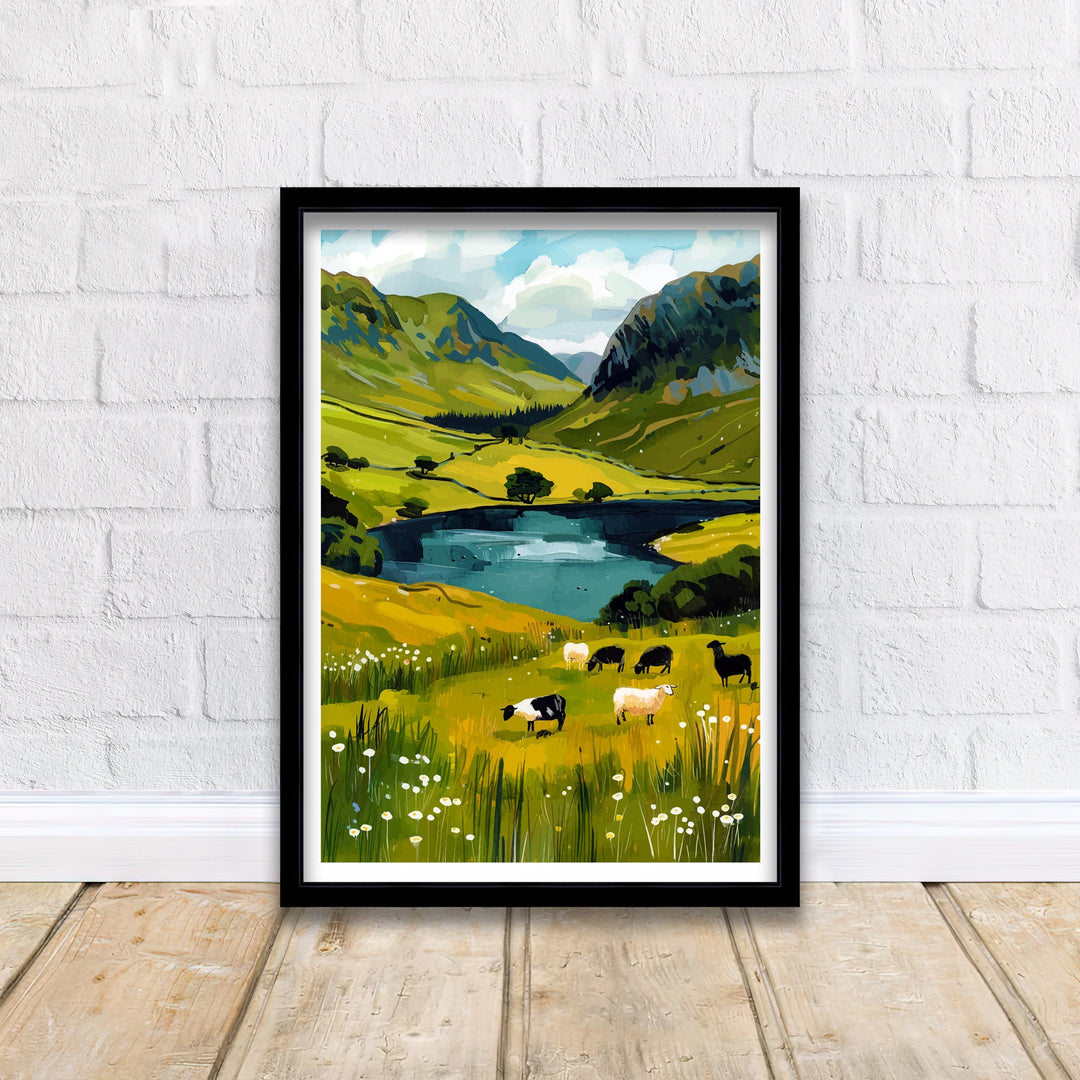 Cumbria Lake District Travel Poster