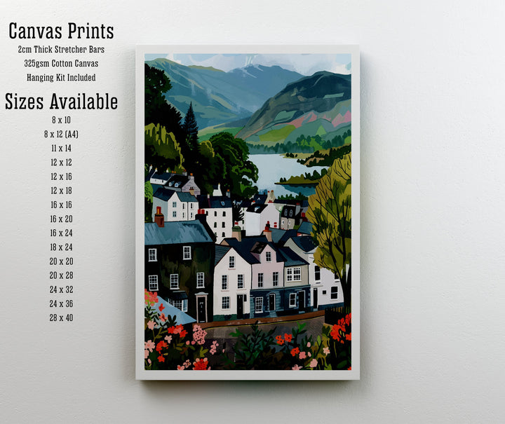 Keswick Lake District Travel Poster