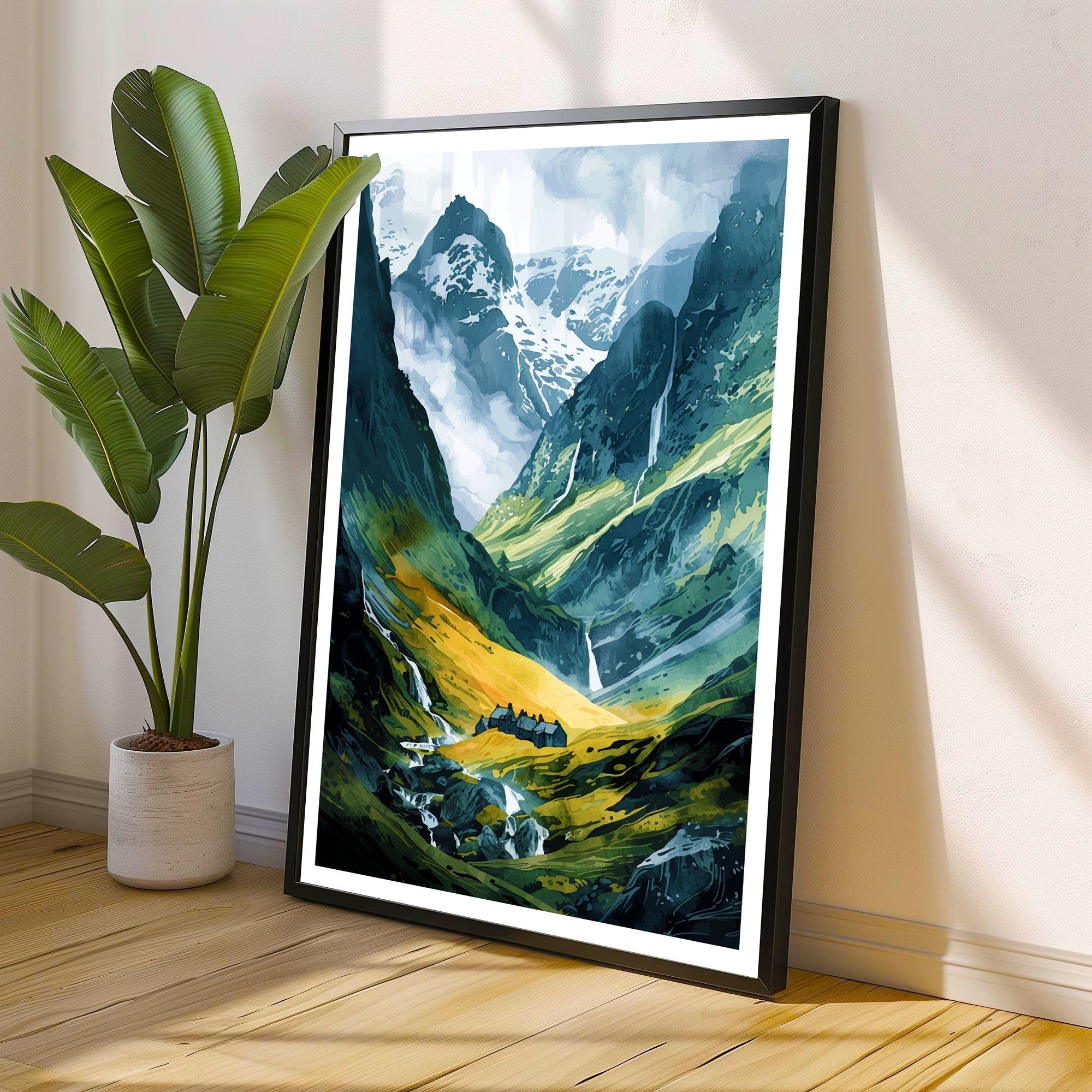 Glencoe Scotland Travel Print Wall Decor Wall Art Glencoe Wall Hanging Home Décor Glencoe Gift Art Lovers Scottish Art Lover Gift Print Art